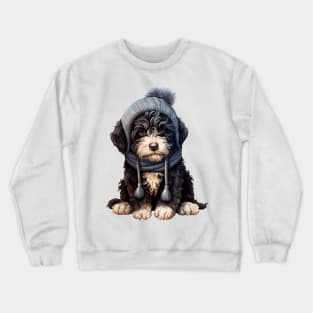 Winter Portuguese Water Dog Crewneck Sweatshirt